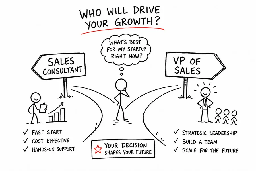 Sales consultant or VP of Sales: a founder weighing the two paths to sales leadership