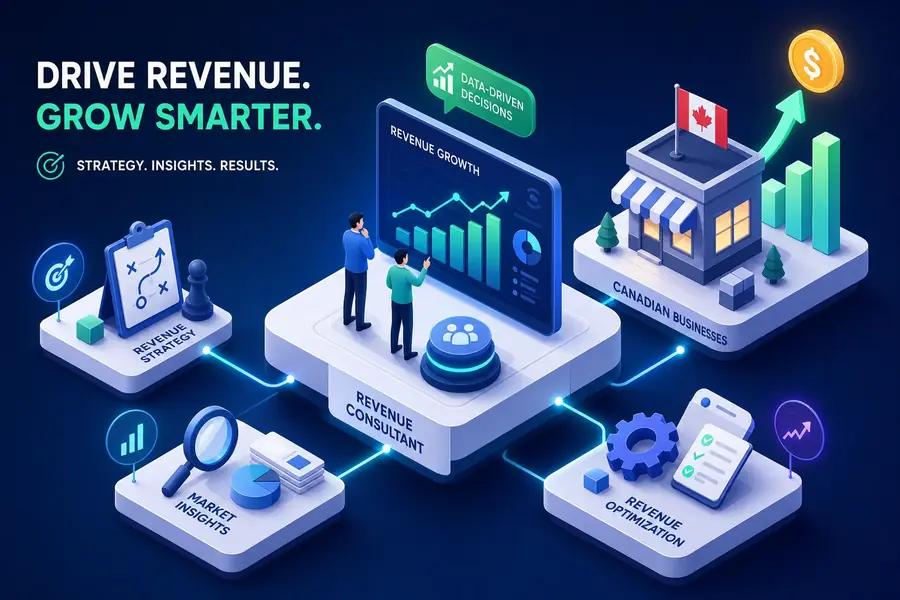 What a revenue consultant does for Canadian businesses: revenue strategy, market insights and pipeline optimization feeding growth